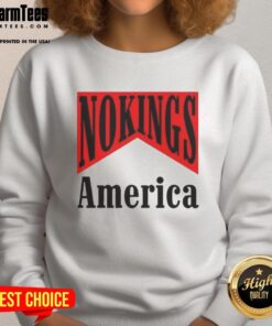 Original No Kings America Medicine packaging design on a sarcastic sweatshirt, perfect for casual wear.