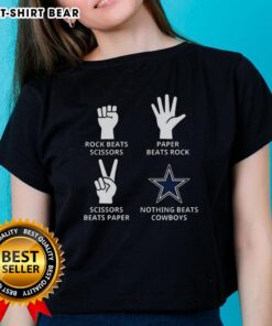 Ladies' tee featuring the original Dallas Cowboys football logo, showcasing team spirit and style.