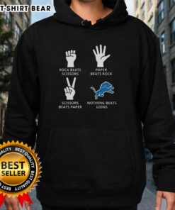 Alt Text: Original Detroit Lions football logo hoodie featuring bold graphics and comfortable design for fans.