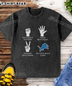 Original Detroit Lions football logo washed t-shirt, featuring vibrant colors and a comfortable fit for fans.