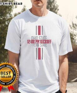 2025 Original Ohio State Buckeyes vs Penn State Nittany Lions kickoff t-shirt featuring bold team logos and vibrant colors.