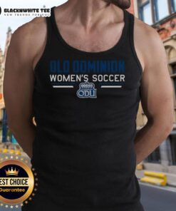 Original Old Dominion Women's Soccer ODU logo tank top featuring vibrant colors and comfortable design for fans.