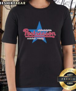 Original Philadelphia Postseason October Ready Ladies Tee featuring vibrant team colors and stylish design for fans.