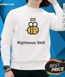 Original Righteous Skill logo sweatshirt featuring a bold design in vibrant colors, perfect for casual wear.