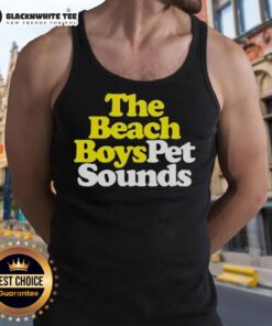 Alt Text: Original The Beach Boys Pet Sounds tank top featuring vibrant colors and iconic album artwork on a stylish design.