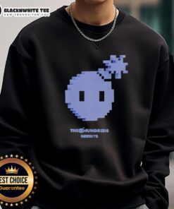 Alt Text: Original The Hundreds X Meebits Pixel Sweatshirt featuring vibrant pixel art and stylish streetwear design.
