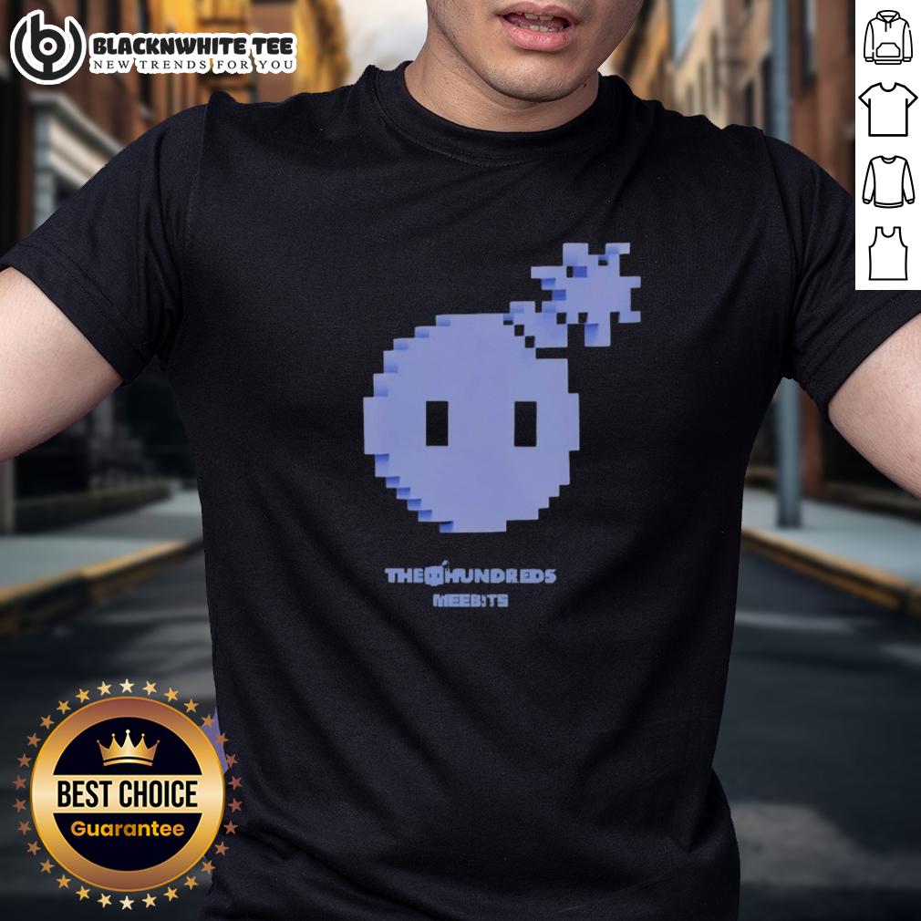 Original The Hundreds X Meebits Pixel T Shirt Alt Text: Original The Hundreds X Meebits Pixel T-Shirt featuring vibrant pixel art design on a stylish black tee.