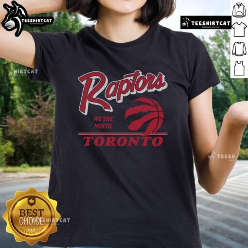Original Toronto Raptors Fly By vintage ladies tee featuring iconic logo and stylish design for basketball fans.