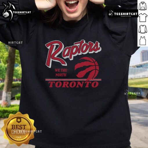 Original Toronto Raptors Fly By vintage sweatshirt showcasing classic team logo and retro design in vibrant colors.
