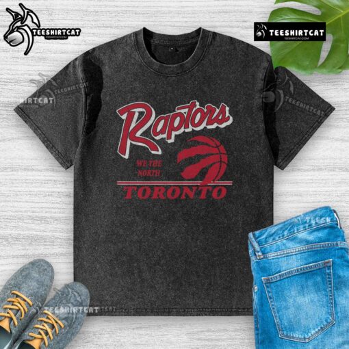 Original Toronto Raptors Fly By vintage washed t-shirt featuring classic logo and stylish design for fans.