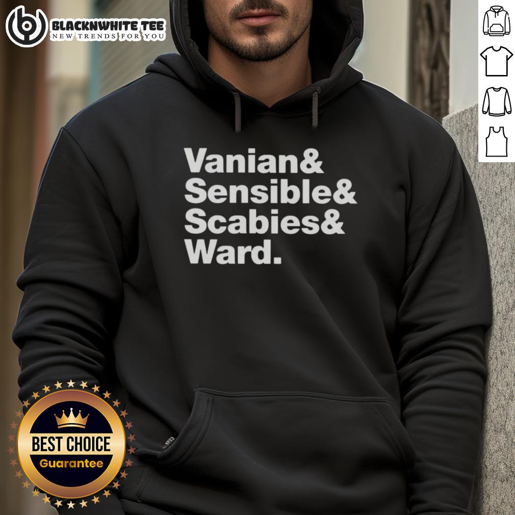 Original Vanian Sensible Scabies And Ward Hoodie Original Vanian Sensible Scabies and Ward Hoodie in black, showcasing a stylish design perfect for casual wear.