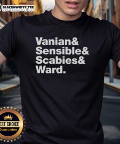 Original Vanian Sensible Scabies And Ward T-Shirt featuring unique graphic design and stylish fit for fans.