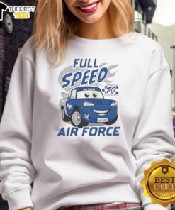 Alt Text: Original Vive La Fte Full Speed Air Force Falcons sweatshirt featuring a bold design and comfortable fit.