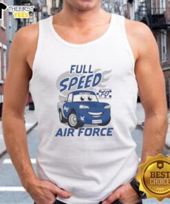 Alt Text: Original Vive La Fete Full Speed Air Force Falcons tank top featuring a bold design for fans and athletes.