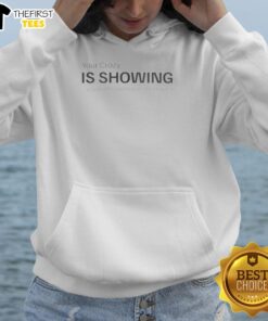 Original Your Crazy Is Showing hoodie, featuring bold text design perfect for casual wear and making a statement.