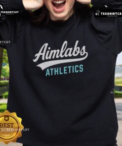 Premium Aimlabs Athletics Logo Sweatshirt featuring a stylish design for gamers and fitness enthusiasts.