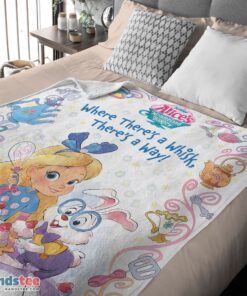 Premium Alice's Wonderland Bakery Disney Junior Blanket Fleece Customized Blanket - Image 4