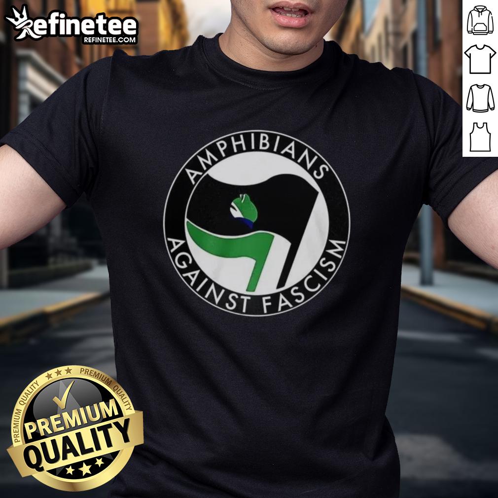 premium-amphibians-against-fascism-frog-flag-t-shirt-1 Premium Amphibians Against Fascism Frog Flag T-Shirt featuring a vibrant frog design promoting anti-fascism activism.