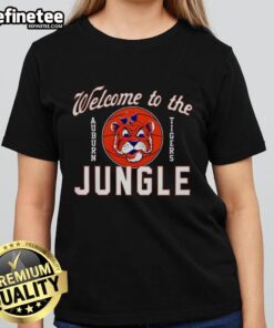 Premium Auburn Tigers Welcome to the Jungle Ladies Tee featuring vibrant team colors and stylish design for fans.