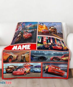 Premium Awesome Disney Pixar Cars Collage Blanket Fleece Customized Blanket - Image 3