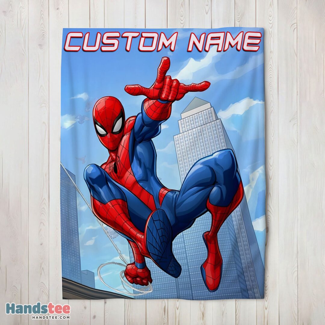 premium-awesome-spider-man-city-swing-blanket-fleece-customized-blanket-mk-02-1 Premium Awesome Spider Man City Swing Blanket Fleece Customized Blanket