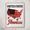 Premium Awesome United States Of America Blanket Fleece Blanket