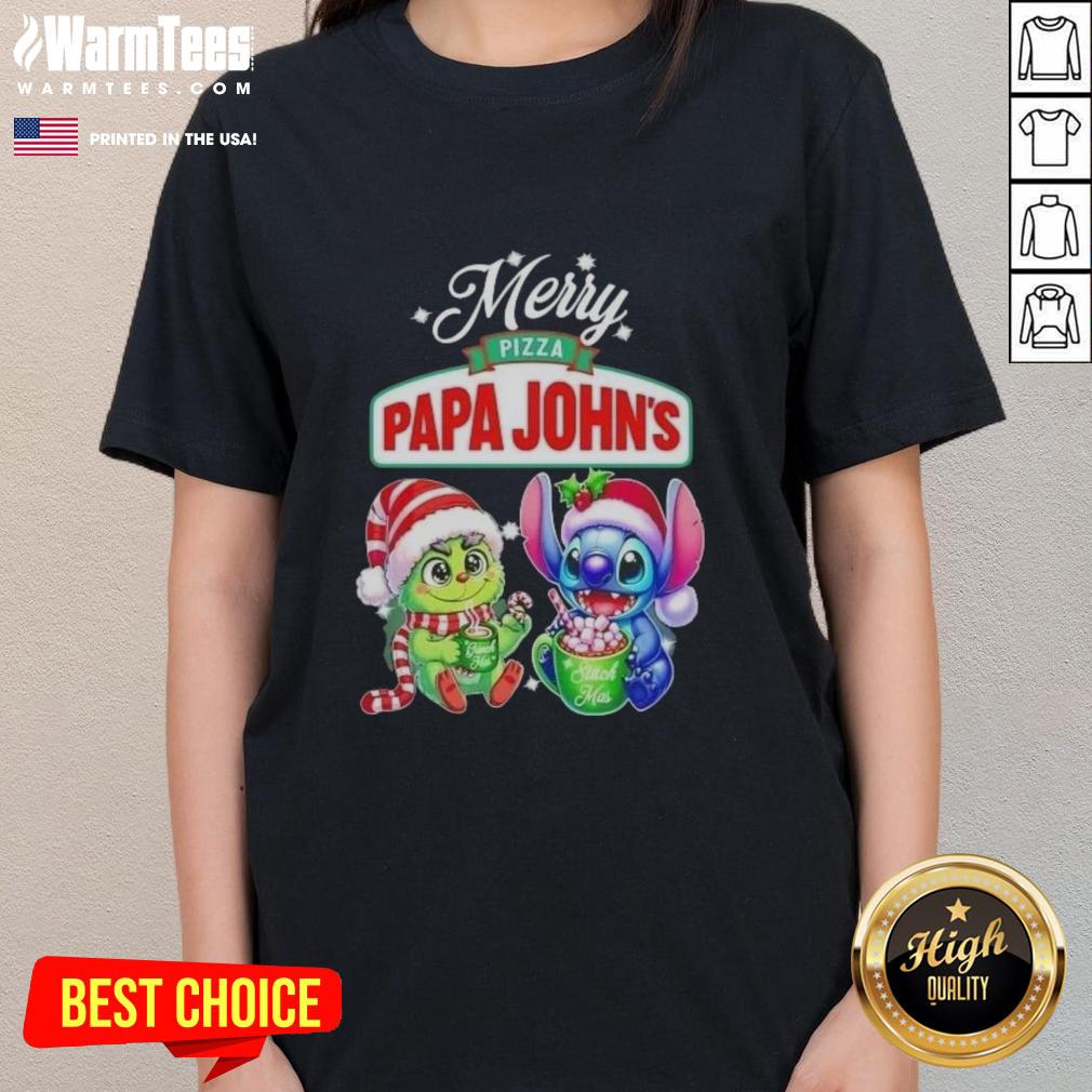 premium-baby-grinch-and-stitch-x-pizza-papa-johns-merry-christmas-ladies-tee Premium Baby Grinch and Stitch X Pizza Papa John's Merry Christmas ladies tee featuring vibrant holiday graphics.