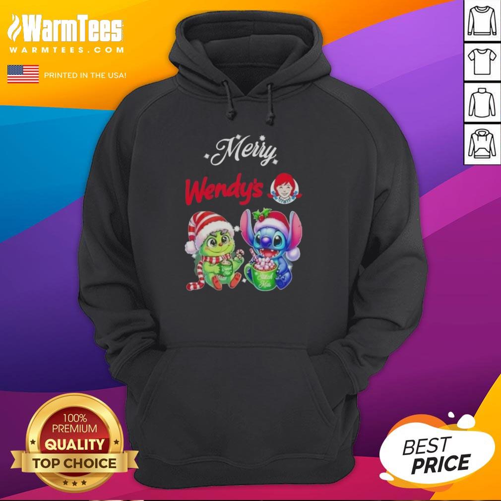 premium-baby-grinch-and-stitch-x-wendys-merry-christmas-hoodie Alt Text: Premium Baby Grinch and Stitch x Wendy's Merry Christmas Hoodie featuring festive design and vibrant colors.
