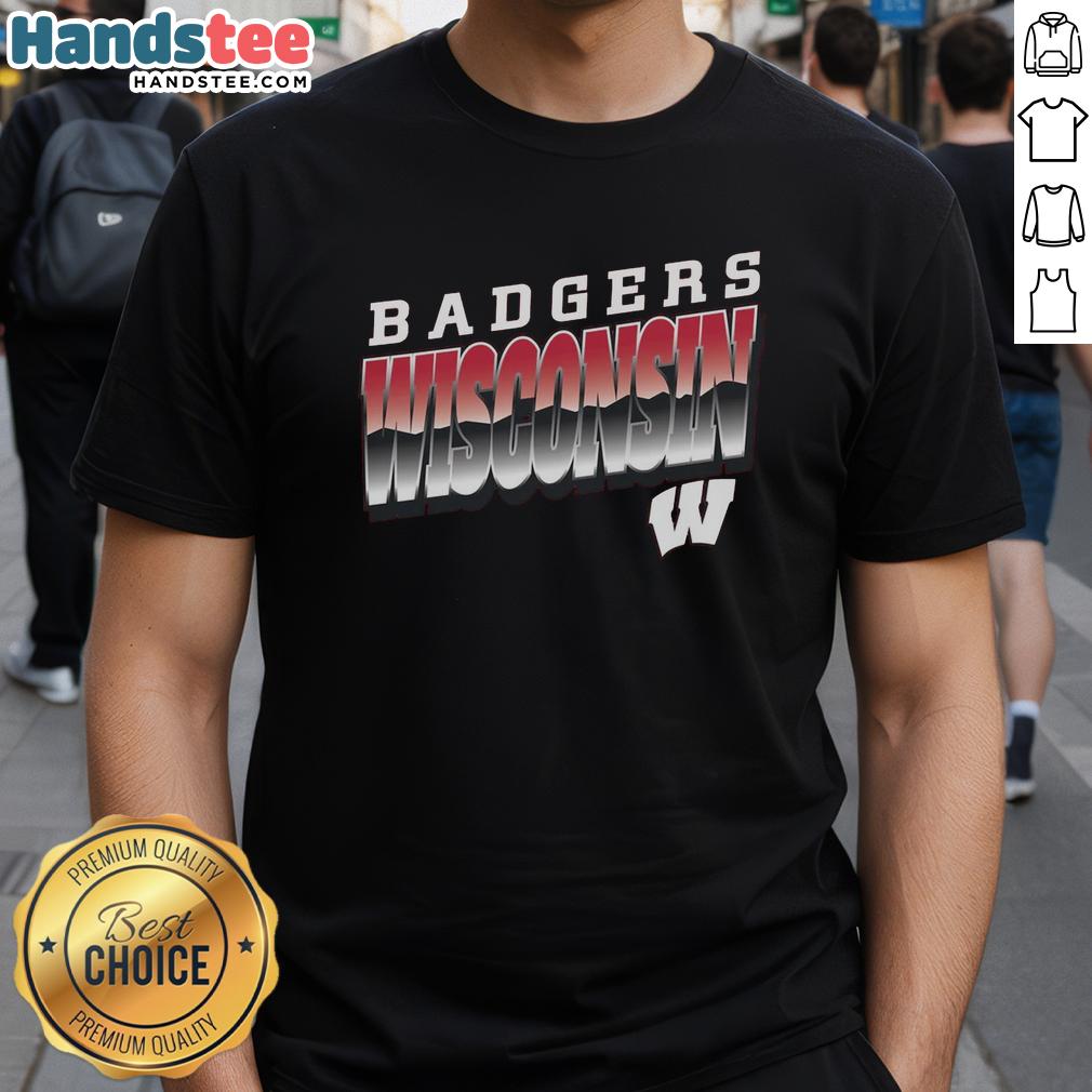 premium-badgers-wisconsin-polished-t-shirt-1 Premium Badgers Wisconsin Polished T-Shirt featuring vibrant team colors and a stylish design for fans and supporters.