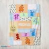 Premium Bear In The Big Blue House Characters Patchwork Blanket Fleece Customized Blanket