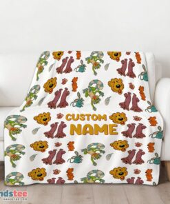 Premium Bear In The Big Blue House Cute Character Blanket Fleece Customized Blanket - Image 3