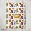 Premium Bear In The Big Blue House Cute Character Blanket Fleece Customized Blanket