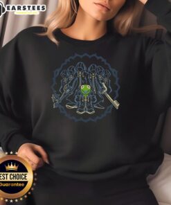 Premium Big Revelation Kermit Frog Dark Organization Parody Sweatshirt featuring Kermit in a humorous design.