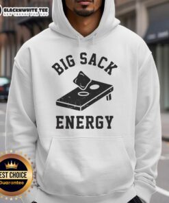 Premium Big Sack Energy Cornhole Hoodie in vibrant colors, perfect for cornhole enthusiasts and casual wear.