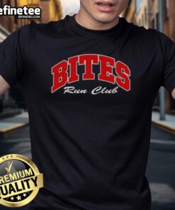 Alt Text: Premium Bites Run Club Volume T-Shirt featuring a stylish design for active runners and fitness enthusiasts.