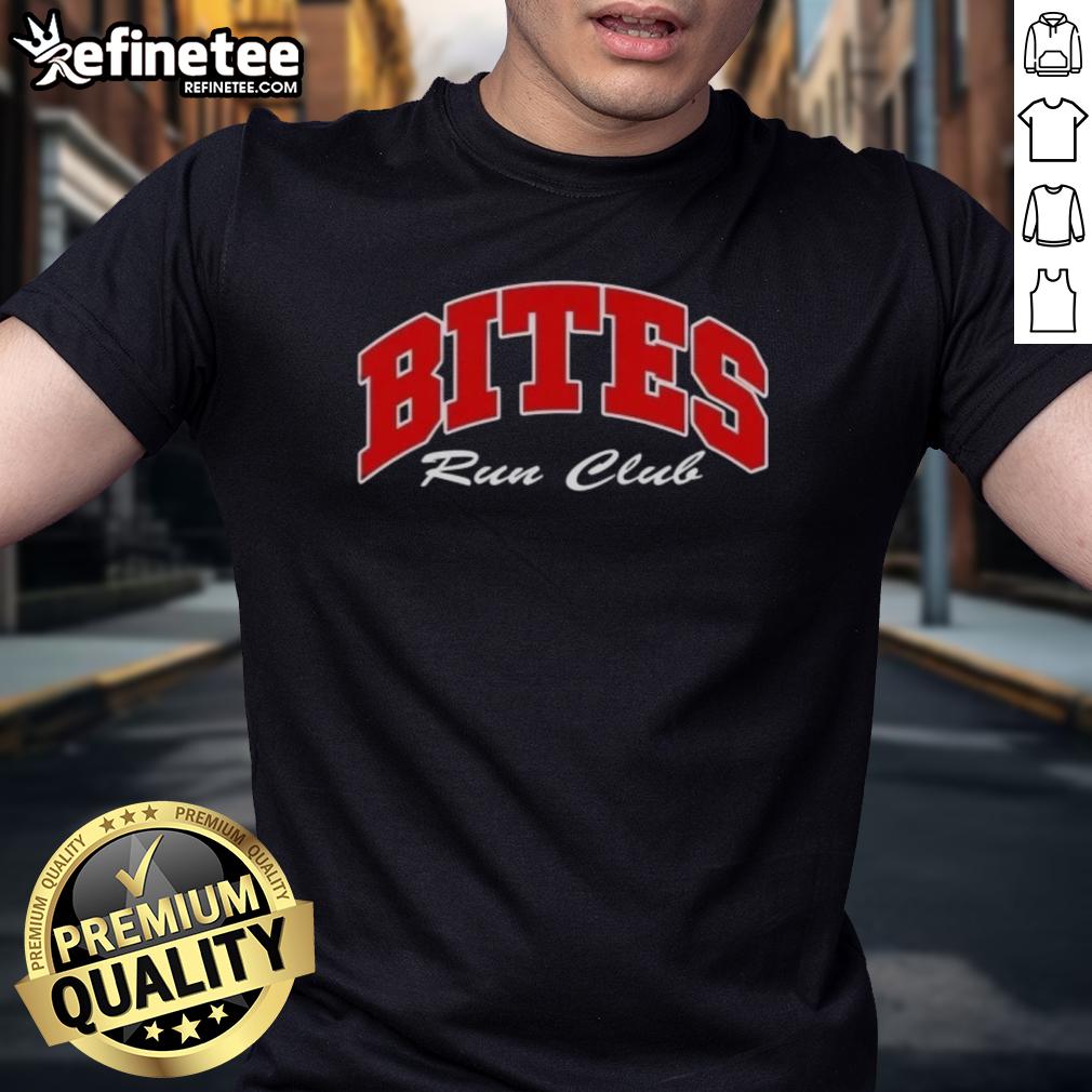 premium-bites-run-club-volume-t-shirt Alt Text: Premium Bites Run Club Volume T-Shirt featuring a stylish design for active runners and fitness enthusiasts.