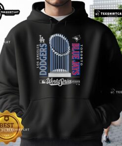 Premium Blue Jays 2025 World Series Match-Up Hoodie featuring vibrant team colors and stylish design for fans.