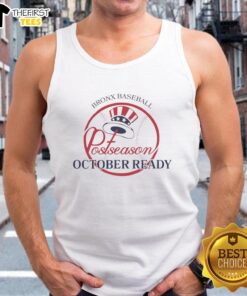 Premium Bronx Baseball New York Yankees 2025 postseason tank top in vibrant colors, perfect for October game days.