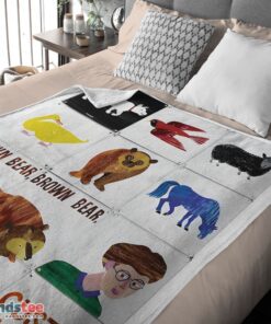 Premium Brown Bear Brown Bear  What Do You See Blanket Fleece Customized Blanket - Image 4