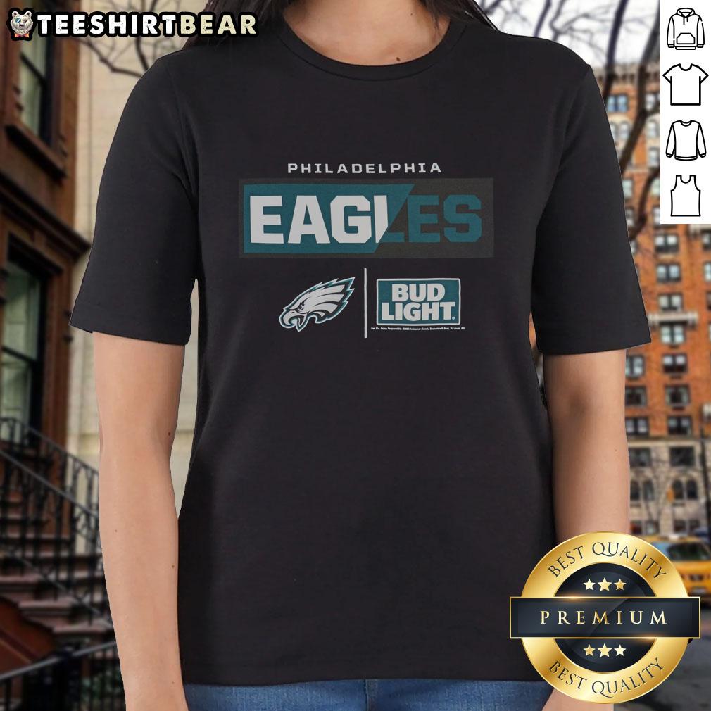 Premium Bud Light Philadelphia Eagles Team Ladies Tee Premium Bud Light Philadelphia Eagles Team Ladies Tee in vibrant green, perfect for fans showing team spirit.
