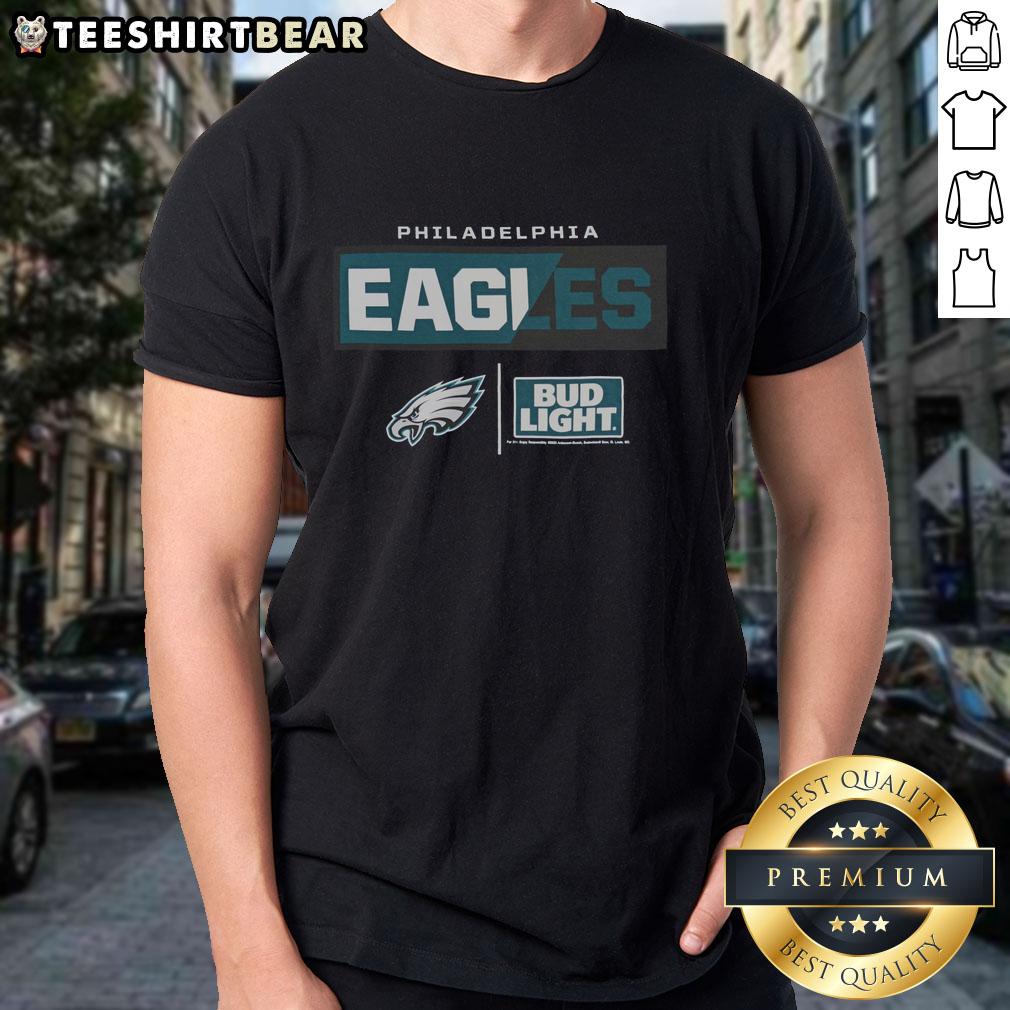 Premium Bud Light Philadelphia Eagles Team T Shirt Premium Bud Light Philadelphia Eagles Team T-Shirt featuring the Eagles logo, perfect for game day and fans.