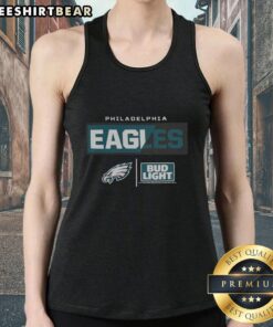 Premium Bud Light Philadelphia Eagles team tank top featuring vibrant team colors and logo, perfect for game day.
