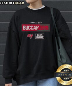 Premium Bud Light Tampa Bay Buccaneers team sweatshirt featuring team colors and logo for ultimate fan style.