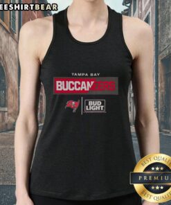 Premium Bud Light Tampa Bay Buccaneers team tank top featuring bold logo and stylish design for fans.