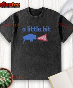 Premium Buffalo Bills A Little Bit Louder Now washed t-shirt featuring team colors and logo for stylish fan gear.