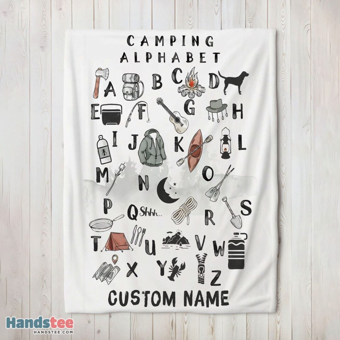 premium-camping-equipment-camping-alphabet-blanket-fleece-customized-blanket-mk-02 Premium Camping Equipment Camping Alphabet Blanket Fleece Customized Blanket