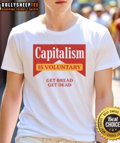 Premium Capitalism Is Voluntary Cooling Performance Crew T-Shirt featuring a stylish design for comfort and durability.
