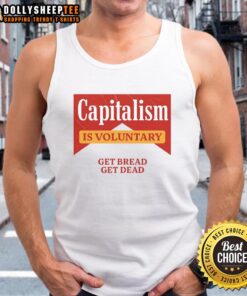 Premium Capitalism Is Voluntary Cooling Performance Crew Tank Top in stylish design, perfect for active wear and casual outings.