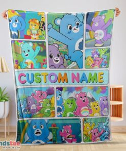 Premium Care Bears Friends Blanket Fleece Customized Blanket