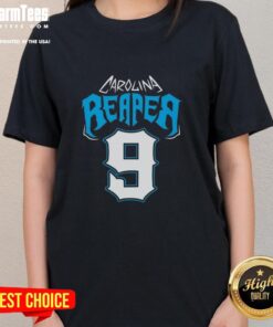 Premium Carolina Reaper 9 Ladies Tee featuring vibrant design and comfortable fit for stylish womens apparel.